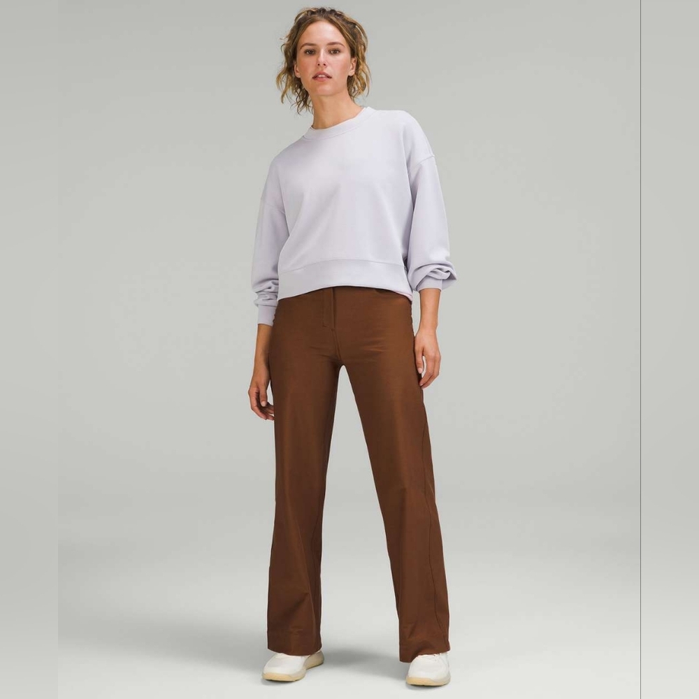 Lululemon City Sleek 5 Pocket Wide-Leg High-Rise Pant *Light Utilitech Roasted